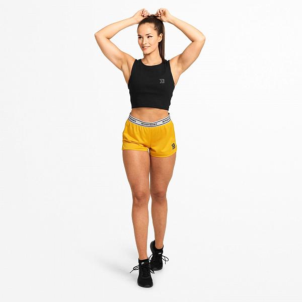 Better Bodies Highbridge Shorts - Yellow Detail 2
