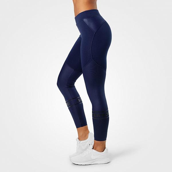Better Bodies Chrystie Shiny Tights - Dark Navy Detail 1