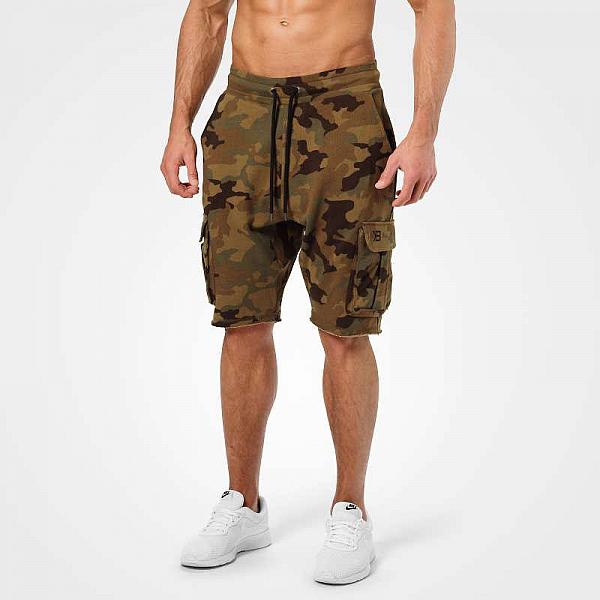 Better Bodies Bronx Cargo Shorts - Military Camo Detail 1
