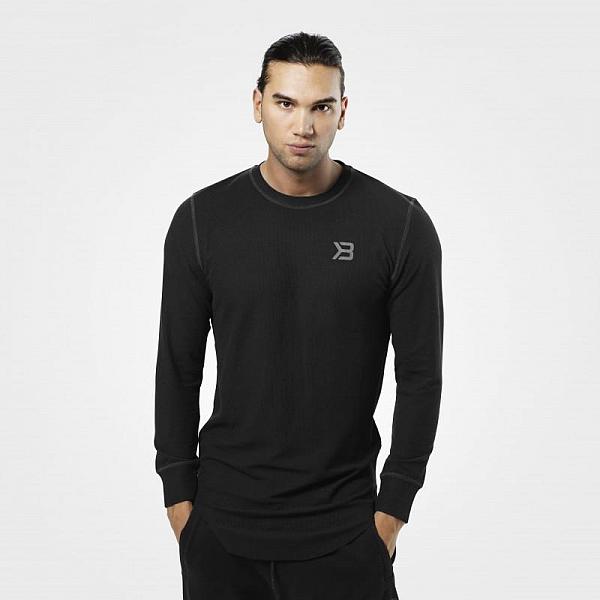 Better Bodies Harlem Thermal L/S - Black Detail 1