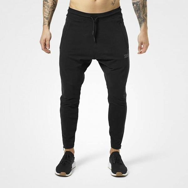 Better Bodies Harlem Zip Pants - Black Detail 1