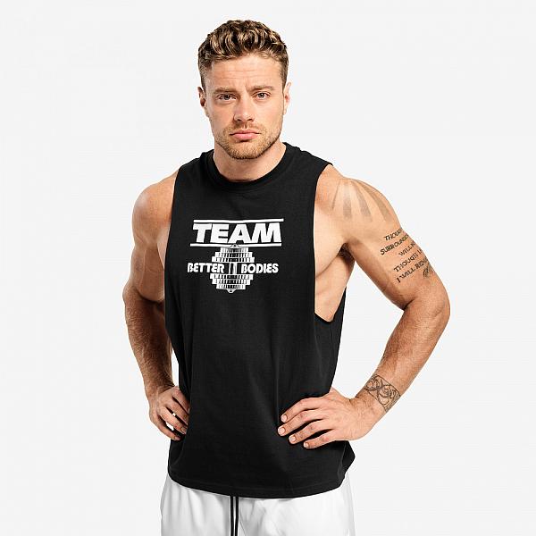 Better Bodies Team BB Tank - Washed Black Detail 3