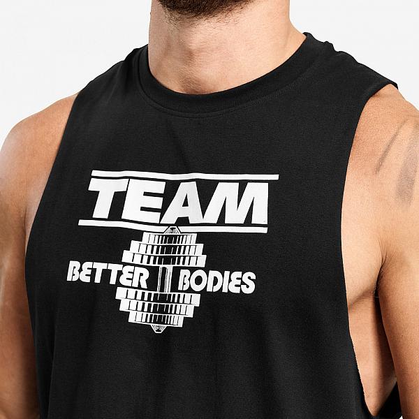 Better Bodies Team BB Tank - Washed Black Detail 4