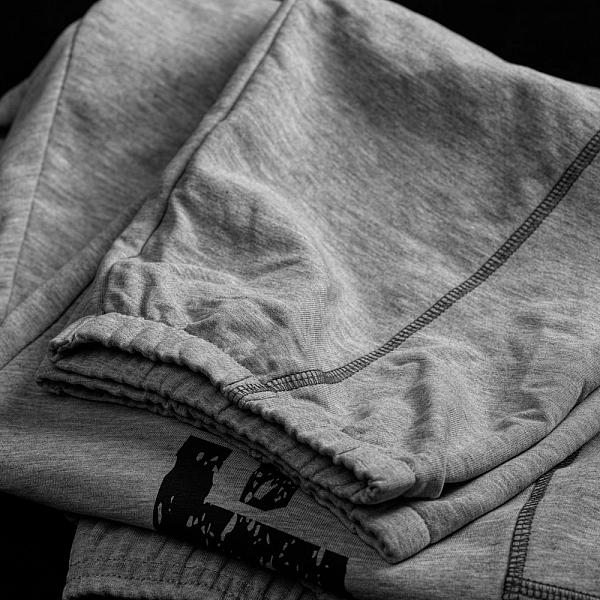 GASP Vintage Sweatpants - Greymelange Detail 5
