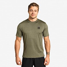 Better Bodies Essex Stripe Tee - Washed Green Melange