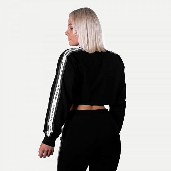 Better Bodies Chrystie Cropped Longsleeve - Black Detail 2
