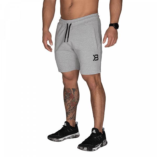 Better Bodies Tapered Sweatshorts - Light Grey Melange Detail 2