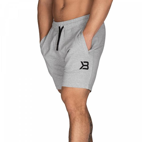 Better Bodies Tapered Sweatshorts - Light Grey Melange Detail 6