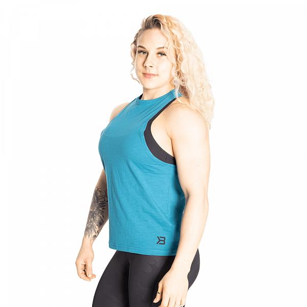 Better Bodies Fluid High Tank - Dark Turquoise Detail 3