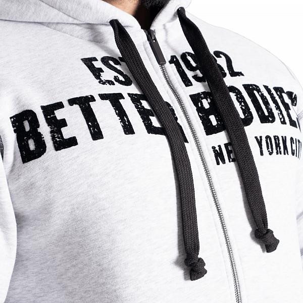 Better Bodies Graphic Hoodie - Light Grey Melange Detail 4