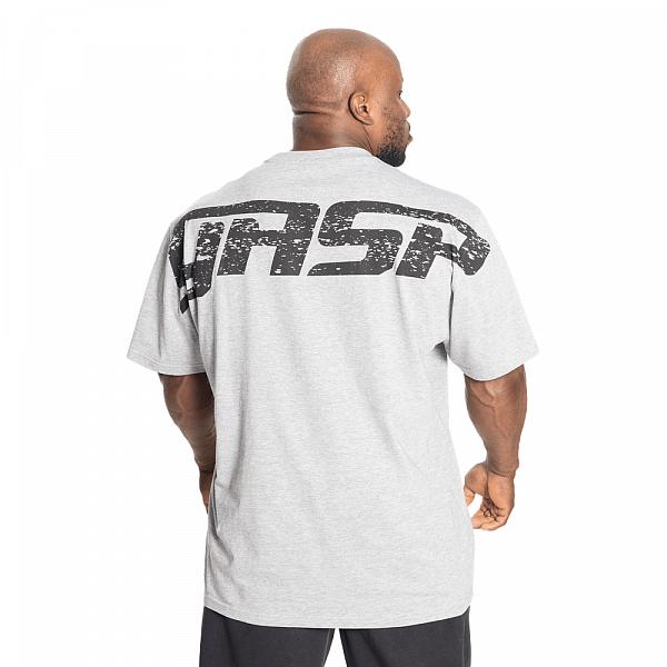 GASP Original Tee - Light Grey Melange Detail 2