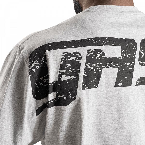 GASP Original Tee - Light Grey Melange Detail 5