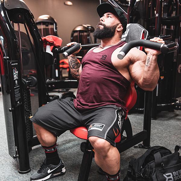 Better Bodies Essential T-Back - Maroon Detail 7