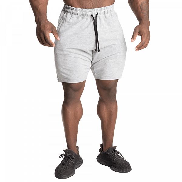 GASP Tapered Sweatshorts - Light Grey Melange Detail 1