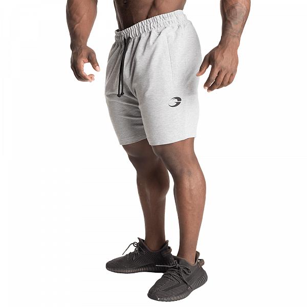 GASP Tapered Sweatshorts - Light Grey Melange Detail 3