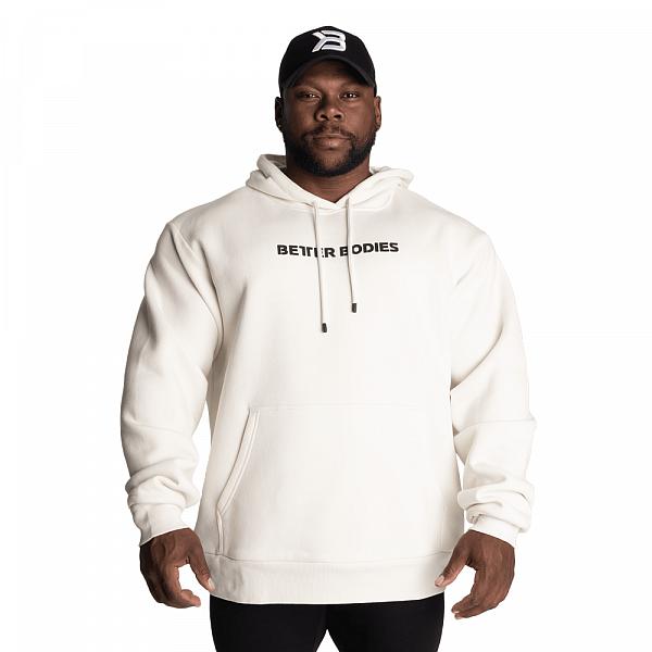 Better Bodies Logo Hoodie - Off White - Unisex Detail 1