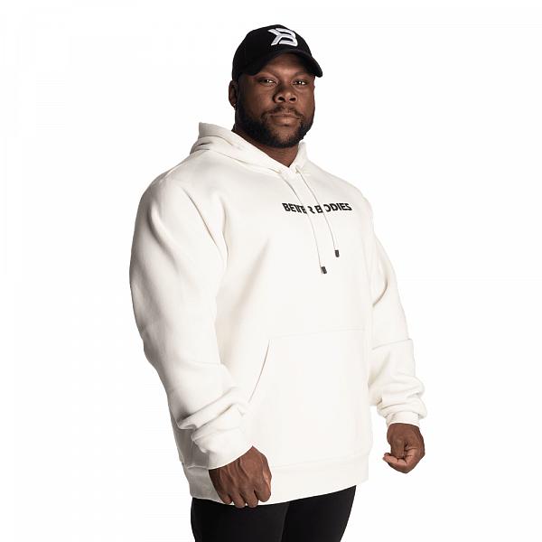 Better Bodies Logo Hoodie - Off White - Unisex Detail 2