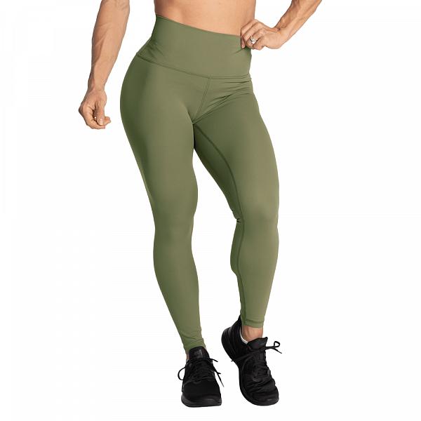 Better Bodies Core Leggings - Washed Green Detail 1
