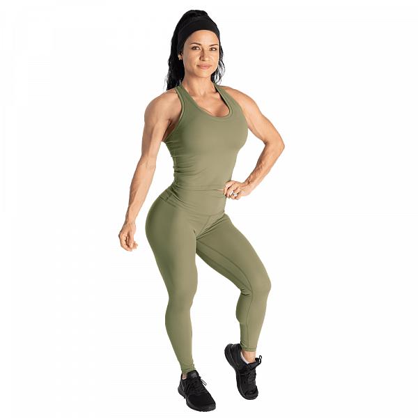 Better Bodies Core Leggings - Washed Green Detail 5