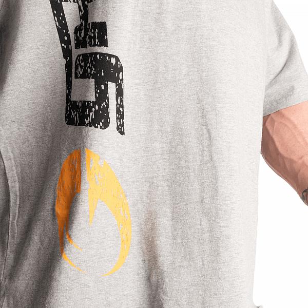 Gasp Iron Tee - Greymelange/Black Detail 5