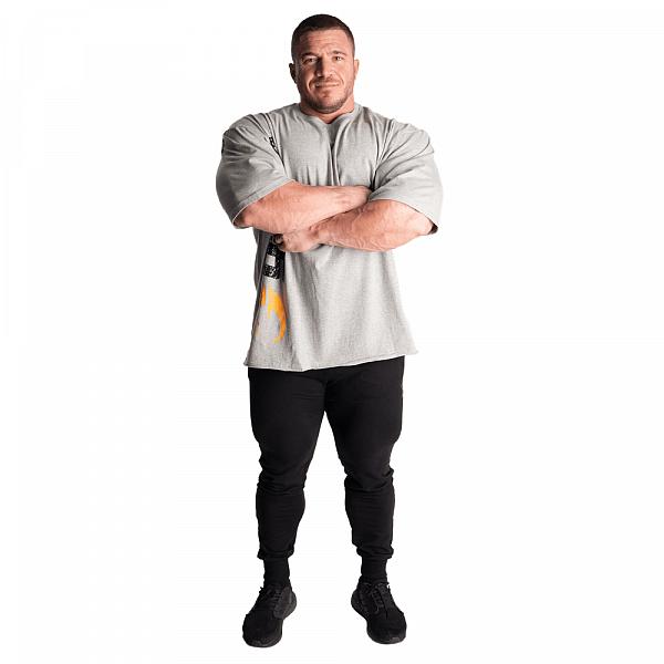 Gasp Iron Tee - Greymelange/Black Detail 6