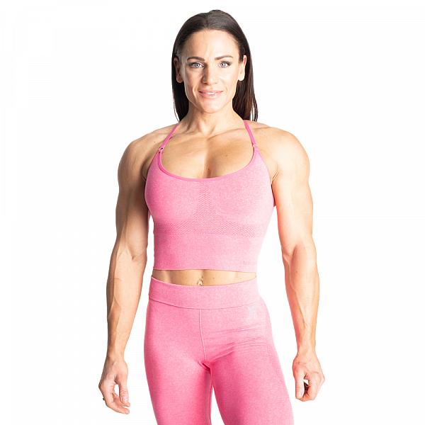 Better Bodies Astoria Seamless Bra - Hotpink Melange Detail 1
