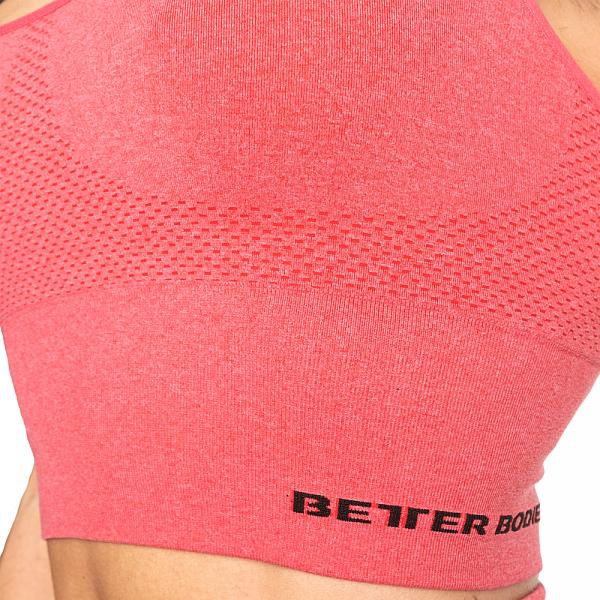 Better Bodies Astoria Seamless Bra - Chili Red Melange Detail 4