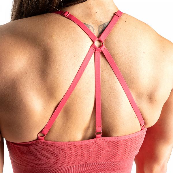 Better Bodies Astoria Seamless Bra - Chili Red Melange Detail 5