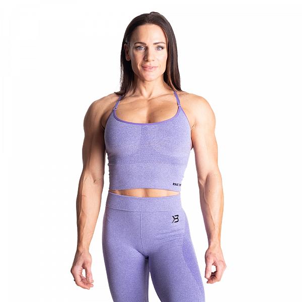 Better Bodies Astoria Seamless Bra - Athletic Purple Melange Detail 1