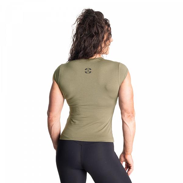 Better Bodies Raw Energy Tee - Washed Green Detail 2