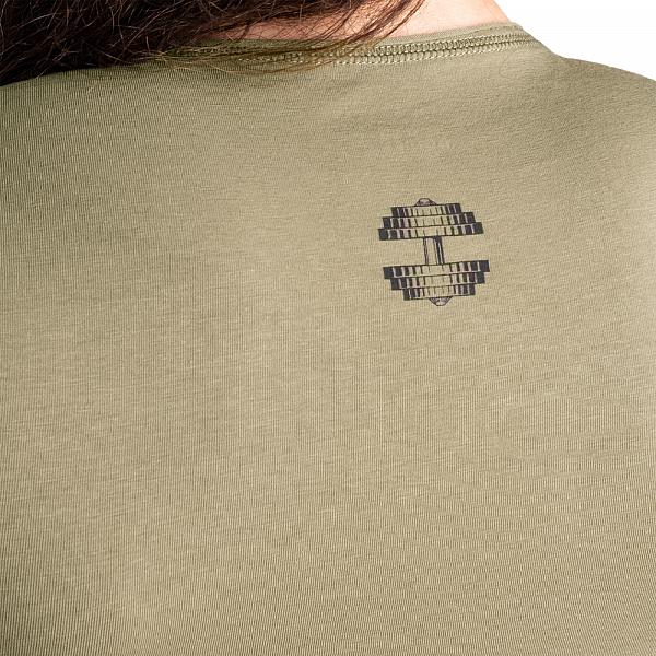 Better Bodies Raw Energy Tee - Washed Green Detail 4