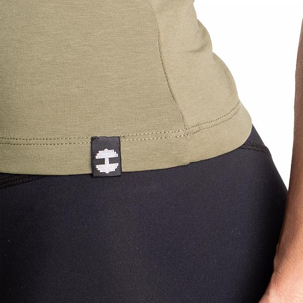 Better Bodies Raw Energy Tee - Washed Green Detail 5