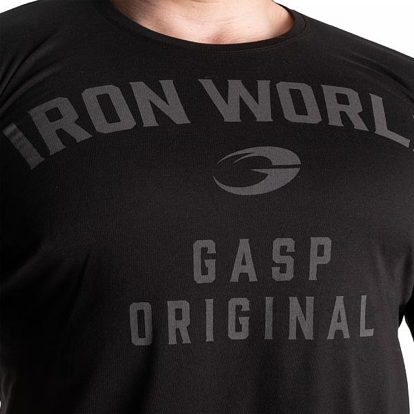 GASP Atlas Tee - Black Iron World Detail 4