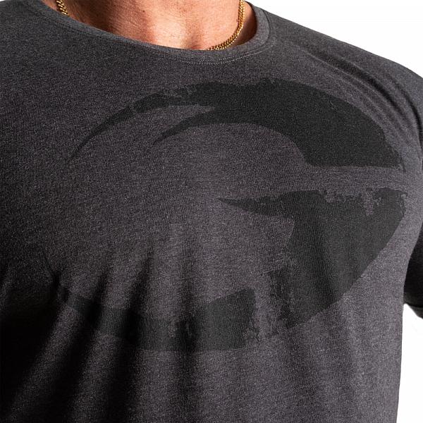 GASP Cadet Tee - Dark Grey Melange Detail 4