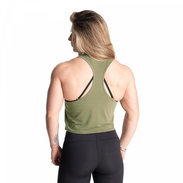 Better Bodies Empire Loose Racerback - Washed Green Detail 2