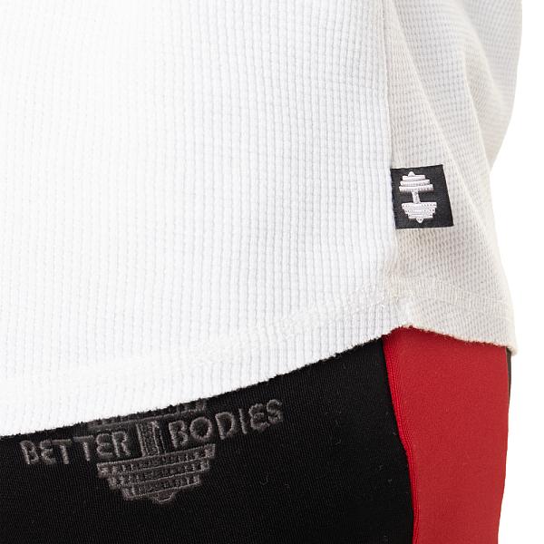 Better Bodies Thermal Sweater - White Detail 6