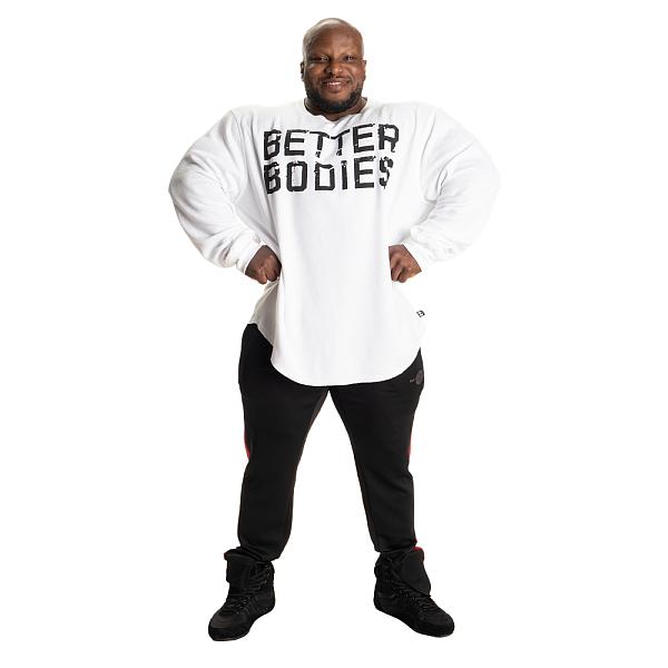 Better Bodies Thermal Sweater - White Detail 7