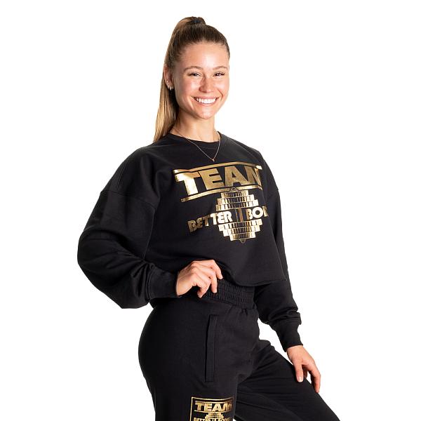 Better Bodies Highbridge Sweater - Black Detail 3