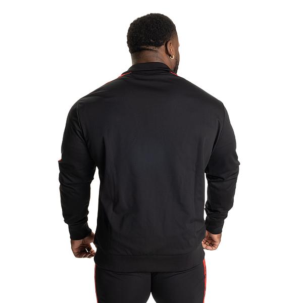 Better Bodies Bronx Track Jacket - Black/Red Detail 2