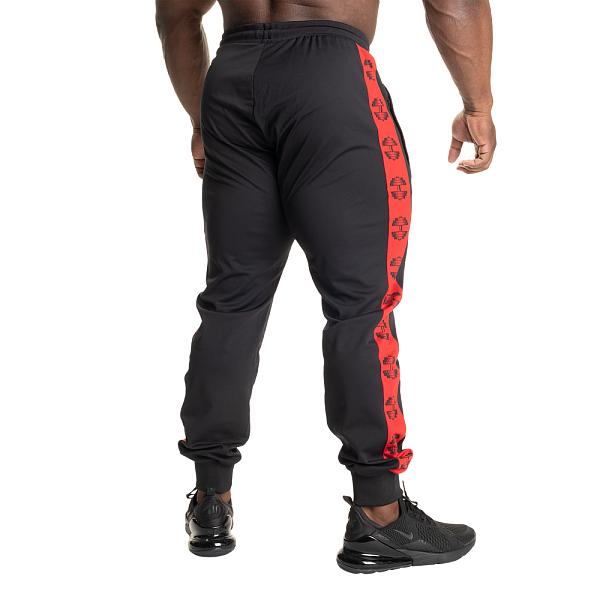 Better Bodies Bronx Track Pants - Black/Red Detail 2
