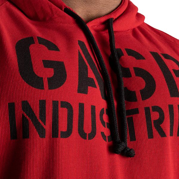 GASP Thermal Sl Hoodie - Chili Red Detail 4