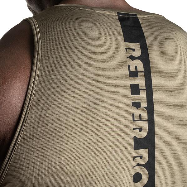 Better Bodies Essex Stripe Tank - Washed Green Melange Detail 5