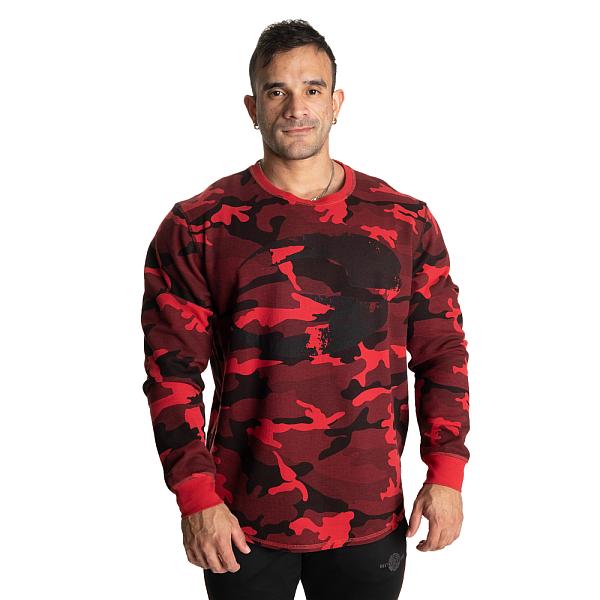 GASP Thermal Logo Sweater - Red Camo Detail 1