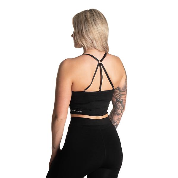 Better Bodies Astoria Seamless Bra - Black Melange Detail 2