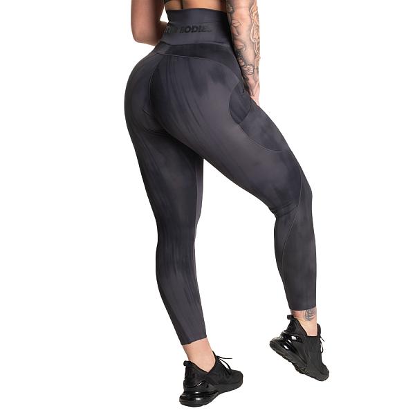 Better Bodies High Waist Leggings - Dark Grey Grunge Detail 2