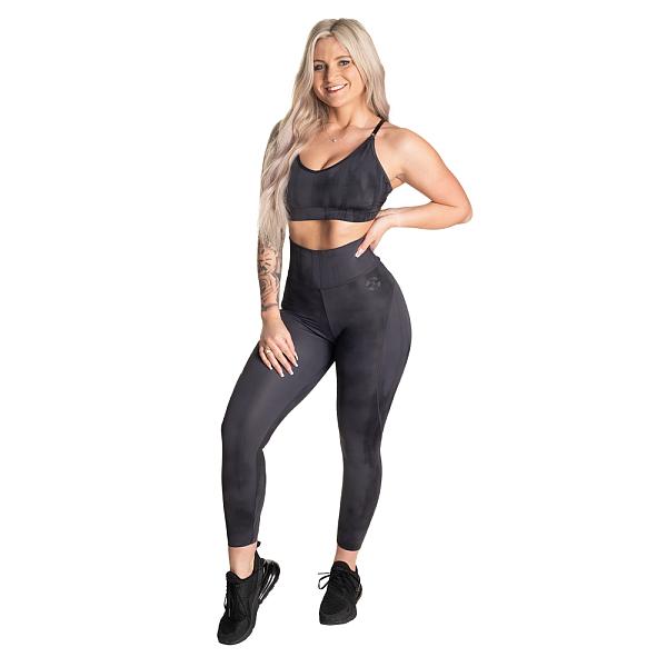 Better Bodies High Waist Leggings - Dark Grey Grunge Detail 7