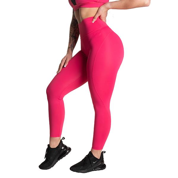 Better Bodies High Waist Leggings - Hot Pink Detail 1