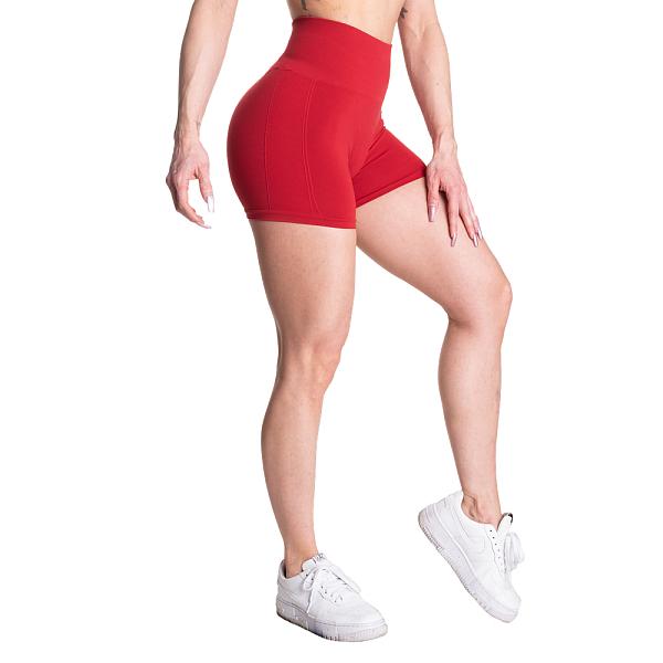 Better Bodies Scrunch Shorts - Chili Red Detail 4