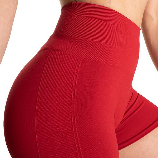 Better Bodies Scrunch Shorts - Chili Red Detail 6