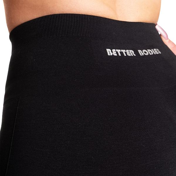 Better Bodies Scrunch Shorts - Black Detail 4